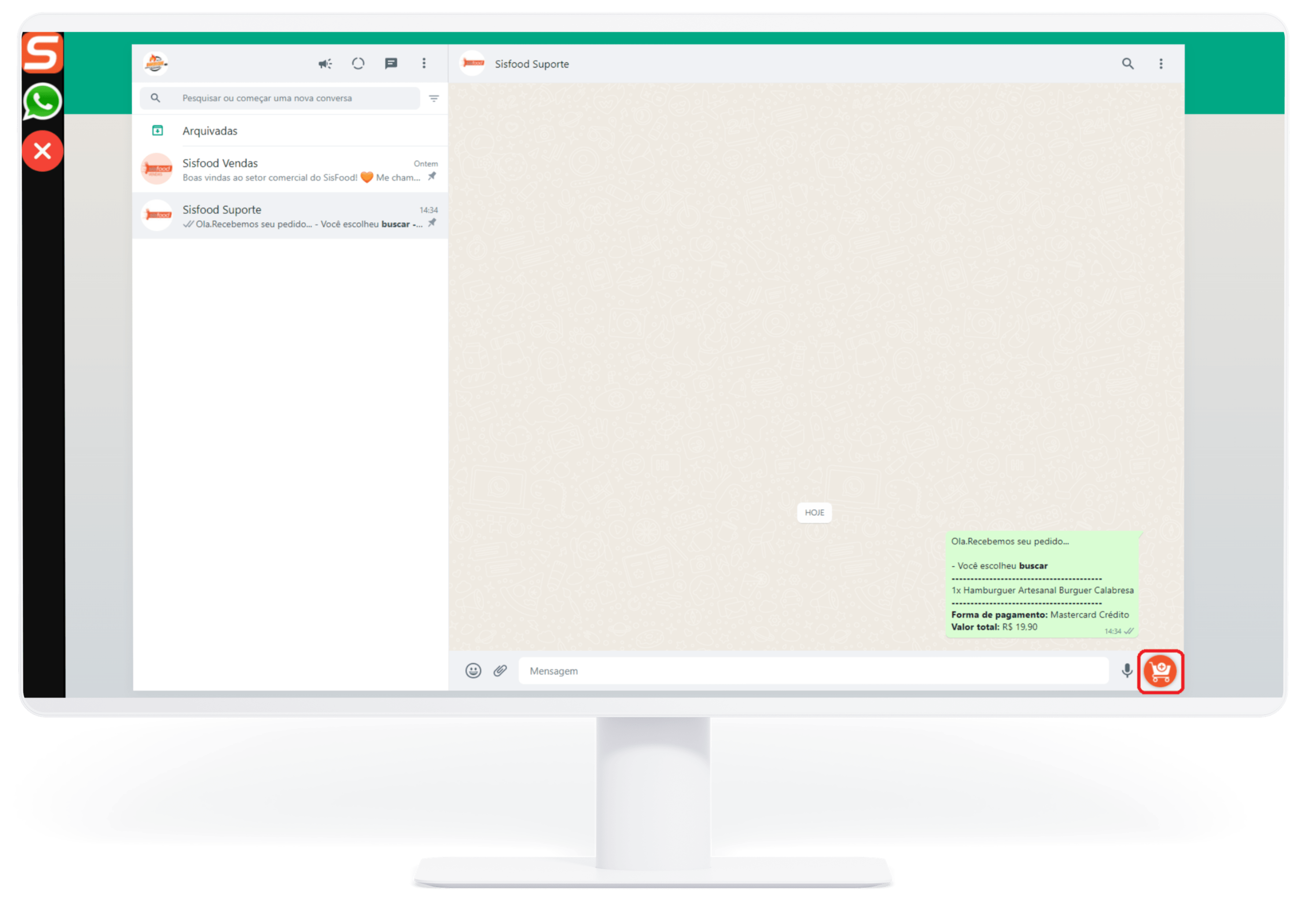 Sisfood Desktop WhatsApp - Interface 2